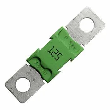 Fusible Mega Fuse de 250A para sistemas a 80V brinda proteccion a tu sistema Victron contra sobrecorrientes.