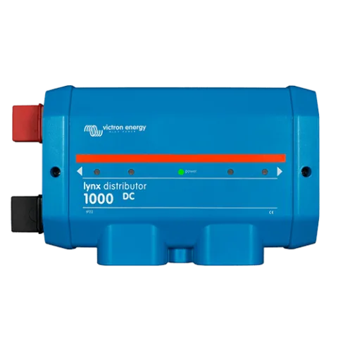 Bus Bar para conexion DC con espacio para 4 fusibles mega fuse, incluye indicador led para monitorear el estado de cada fusible.