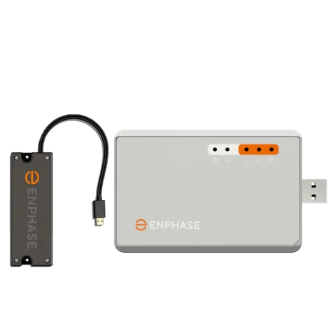Conexión móvil de Enphase. Módem celular LTE CAT M1 con plan de datos de 5 años de AT&T SIM para EE. UU., Puerto Rico, Islas Vírgenes de EE. UU., Canadá y México. Para sistemas de hasta 60 microinversores