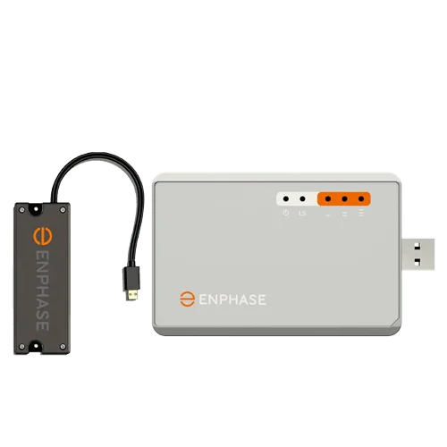 Conexión móvil de Enphase. Módem celular LTE CAT M1 con plan de datos de 5 años de AT&T SIM para EE. UU., Puerto Rico, Islas Vírgenes de EE. UU., Canadá y México. Para sistemas de hasta 60 microinversores