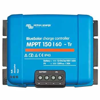 Controlador de carga Victron para banco de bateria 12-48V, voltaje de entrada Max 150V & 60A de carga.