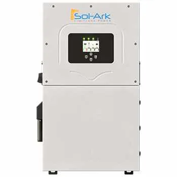 Inversor Híbrido Sol-Ark de 15 kW de Potencia ON GRID y OFF GRID, 3 MPPT, Salida Backup Split Phase 120/240V, Admite conexión en paralelo de 2 y 3 fases hasta 12 equipos.