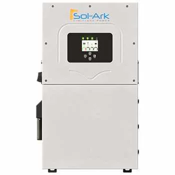 Inversor Híbrido Sol-Ark de 15 kW de Potencia ON GRID y OFF GRID, 3 MPPT, Salida Backup Split Phase 120/240V, Admite conexión en paralelo de 2 y 3 fases hasta 12 equipos.