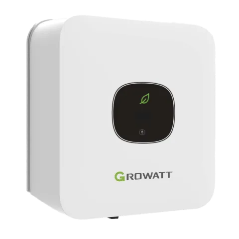 Inversor Growatt de 3.3kW, 2 fases a 240V, 1 MPPT con antena Wifi integrada y 10 años de garantía.