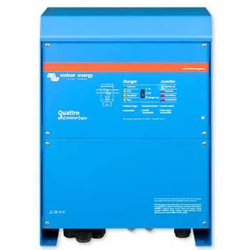 Inversor Victron Quattro 10kW, 48Vcc, 120 Vac, admite conexión en paralelo Single Phase 120V, Split Phase 120/240V & 3 Phase 120/208V