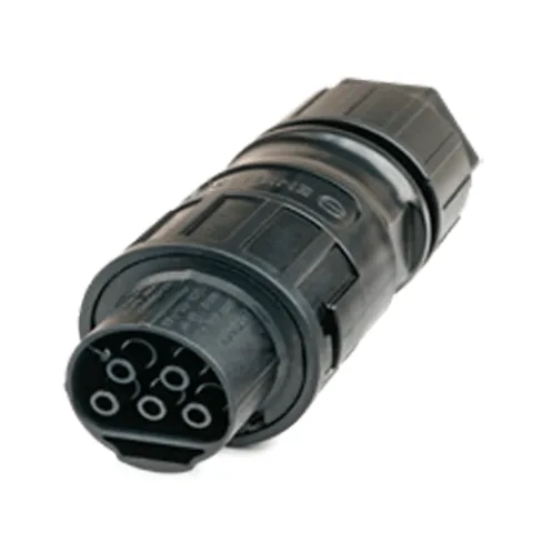 Conector hembra para Cable QD trifásico.