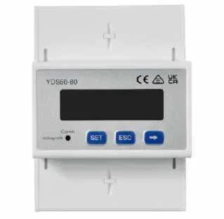 Smart Power Sensor con CTs integrados para sistemas hasta de 80A y comunicación RS485 para inversores C&I trifásicos Huawei.