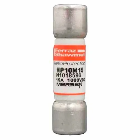 Caja con 10 Fusibles Mersen de 15A@1000Vdc 10x38mm