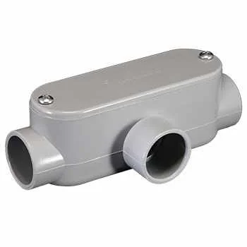 Conduleta de PVC tipo T de 3/4"