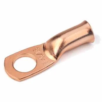 10 Terminales de cobre, de 3/8" para conexion a baterías, 4 AWG