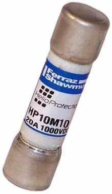 Caja con 10 Fusibles Mersen de 10A@1000Vdc 10x38mm