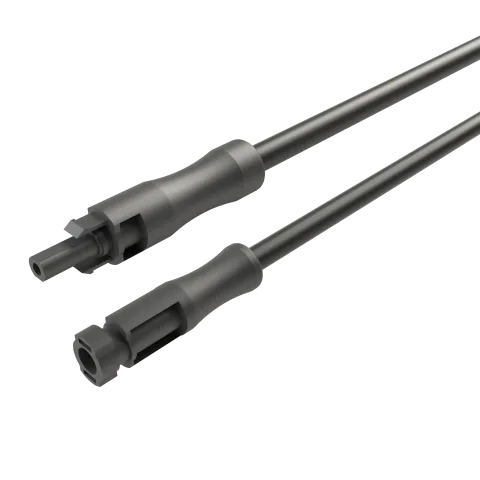 Par de extensiones de 1500 volts MC4 (macho y hembra) de 1 metro 10 AWG