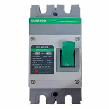 Interruptor DC Suntree 2 polos 160A 1200V con polaridad