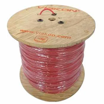 Cable Fotovoltaico rojo Viakon carrete 500 mts 12AWG 2000V