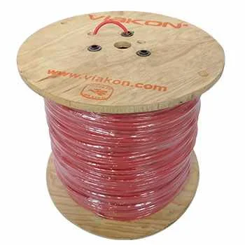 Cable Fotovoltaico rojo Viakon carrete 500 mts 12AWG 2000V