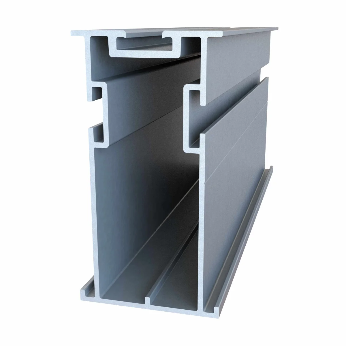Riel de Aluminio para carport de 5.5 m. mill finish, Aluminio 6105-T5
