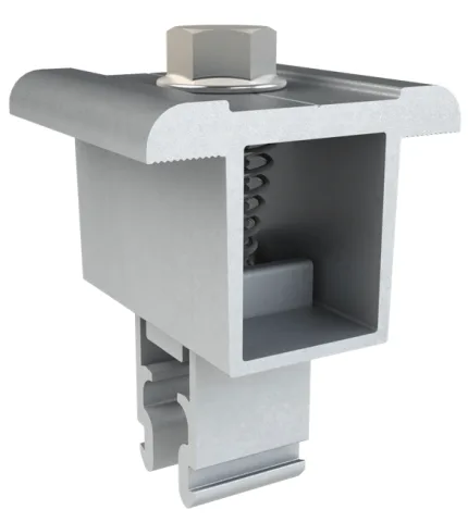 2 Abrazaderas universales de Aluminio para paneles de 30-46mm
