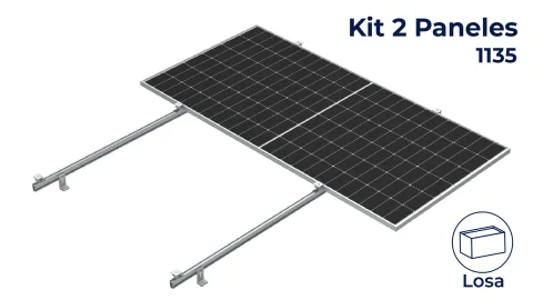 Kit next rail para 2 paneles de 0° hasta 1135mm