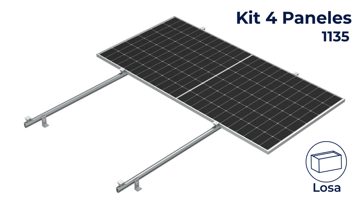 Kit Nxt-Rx para 4 paneles a 0° hasta 1135mm