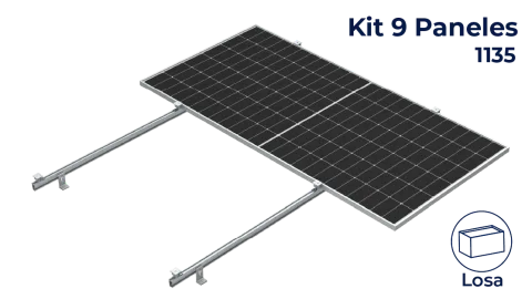 Kit next rail para 9 paneles de 0° hasta 1135mm