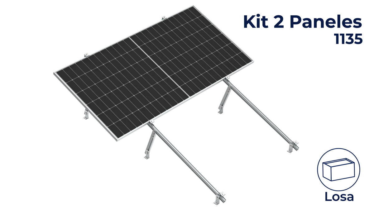 Kit Nxt-Rx Horizontal 2 paneles en 1 fila a 20° hasta 1135mm