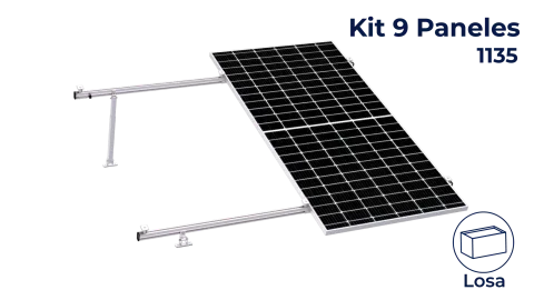 Kit next rail para 9 paneles de 10° a 20° hasta 1135mm