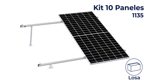 Kit next rail para 10 paneles de 15° a 30° hasta 1135mm