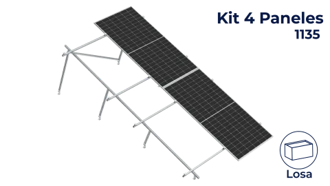 Kit Nxt-Rx Vertical 4 paneles en 2 filas 20° hasta 1135mm