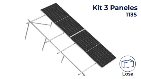 Kit Nxt-Rx Vertical 6 paneles en 2 filas 20° hasta 1135mm