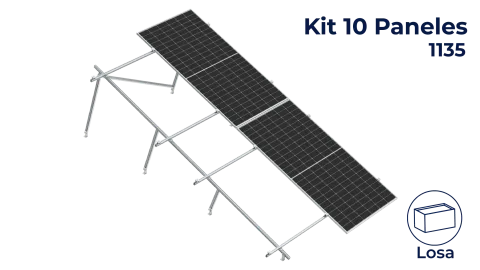 Kit Nxt-Rx Vertical 10 paneles en 2 filas 20° hasta 1135mm