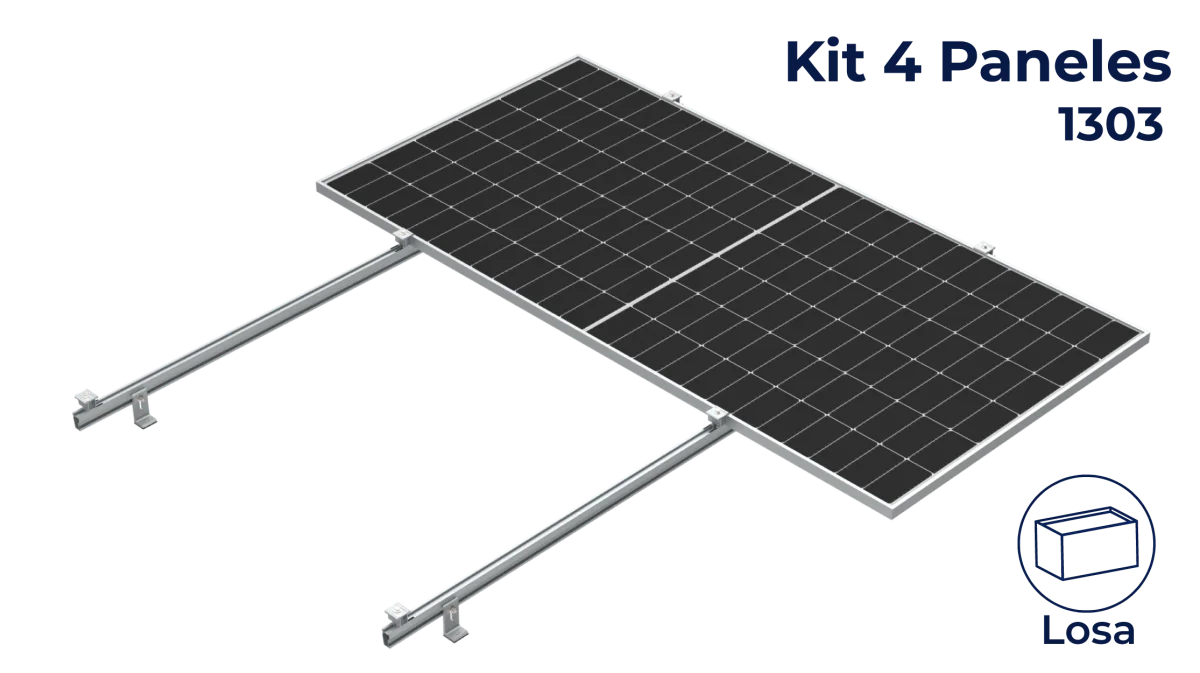 Kit Nxt-Rx para 4 paneles a 0° hasta 1303mm