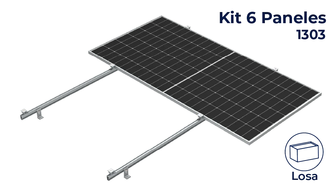 Kit Nxt-Rx para 6 paneles a 0° hasta 1303mm