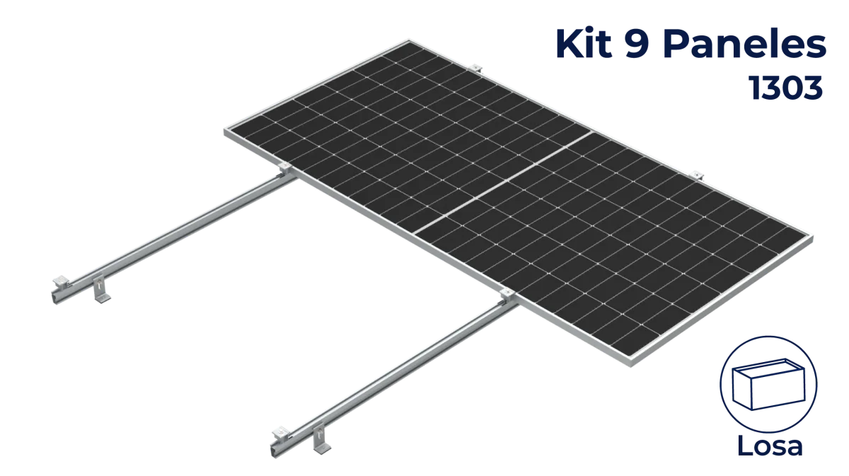 Kit Nxt-Rx para 9 paneles a 0° hasta 1303mm