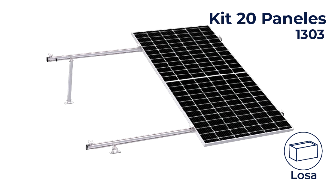 Kit Nxt-Rx para 2 paneles de 15 a 30° hasta 1303mm