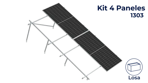 Kit Nxt-Rx Vertical 4 paneles en 2 filas 20° hasta 1303mm