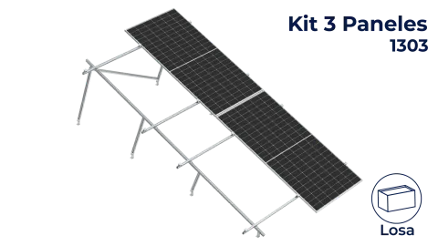 Kit Nxt-Rx Vertical 6 paneles en 2 filas 20° hasta 1303mm
