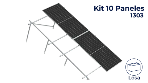 Kit Nxt-Rx Vertical 10 paneles en 2 filas 20° hasta 1303mm