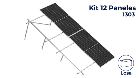 Kit Nxt-Rx Vertical 12 paneles en 2 filas 20° hasta 1303mm