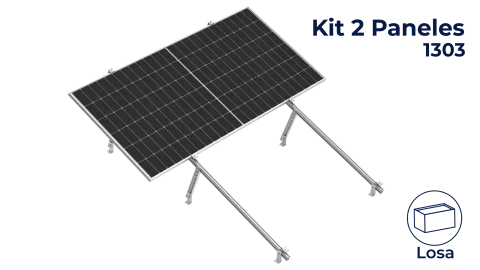 Kit Nxt-Rx Horizontal 2 paneles en 1 fila a 20° hasta 1303mm