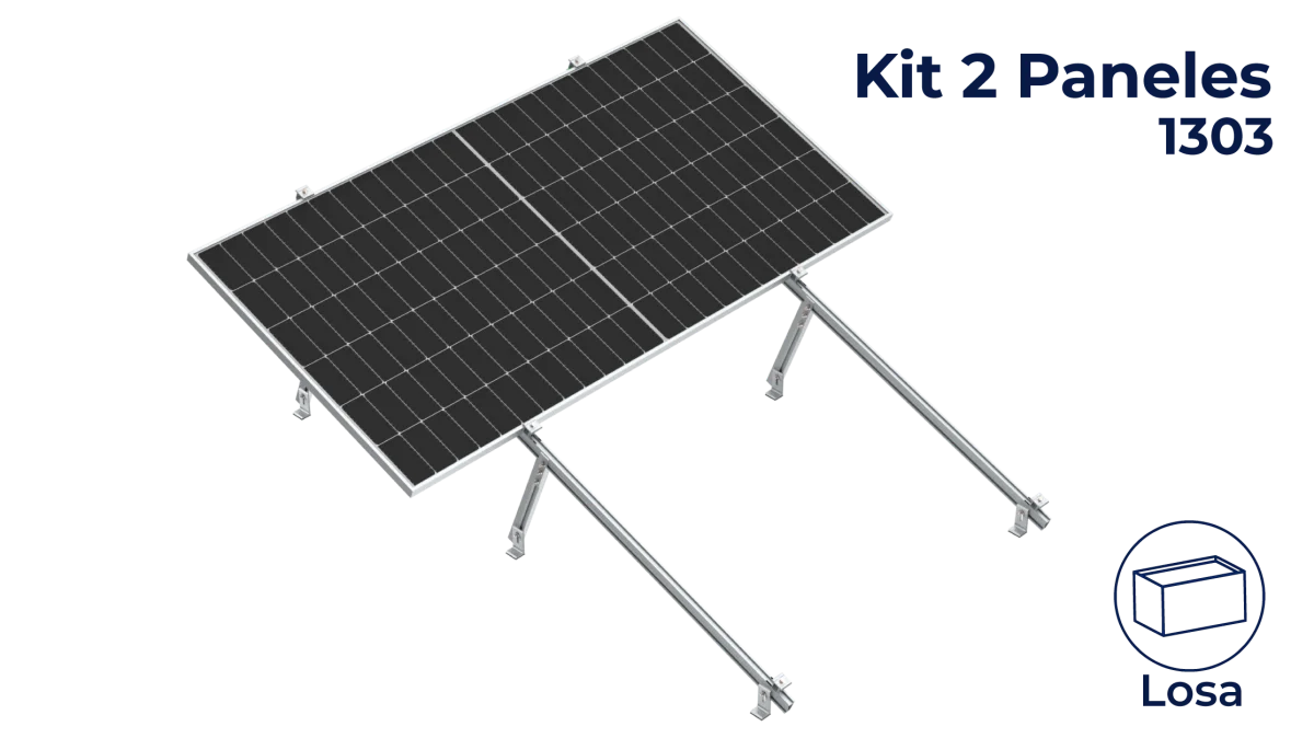 Kit Nxt-Rx Horizontal 2 paneles en 1 fila a 20° hasta 1303mm