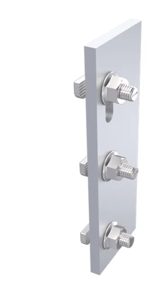 1 Conector para riel inclinado