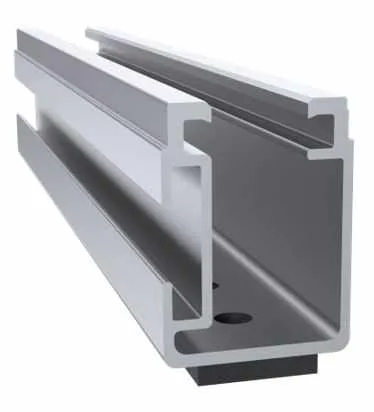 Perfil Nxt-Nano para fijación en lámina trapezoidal, incluye 4 tornillos NXT-SD-1/4X1.