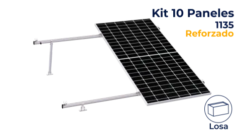 Kit reforzado next rail para 10 paneles de 15° a 30° hasta 1135mm