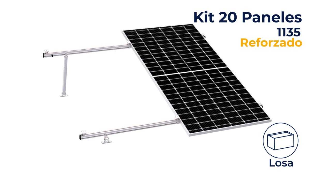 Kit reforzado Nxt-Rx para 2 paneles de 10 a 20° hasta 1135mm