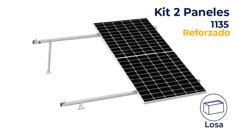 Kit reforzado Nxt-Rx para 2 paneles de 15 a 30° hasta 1135 mm