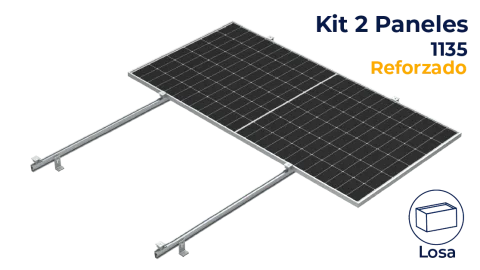 Kit reforzado next rail para 2 paneles de 0° hasta 1135mm
