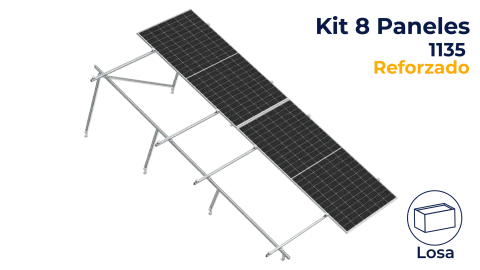 Kit reforzado Nxt-Rx Vertical 8 paneles en 2 filas 20° hasta 1135mm