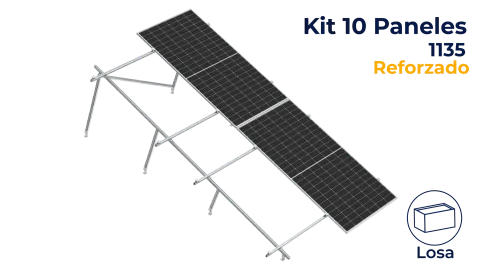 Kit reforzado Nxt-Rx Vertical 10 paneles en 2 filas 20° hasta 1135mm