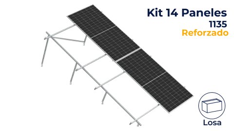 Kit reforzado Nxt-Rx Vertical 14 paneles en 2 filas 20° hasta 1135mm