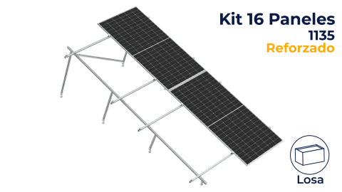 Kit reforzado Nxt-Rx Vertical 16 paneles en 2 filas 20° hasta 1135mm